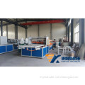 Three layer WPC foam building template production line